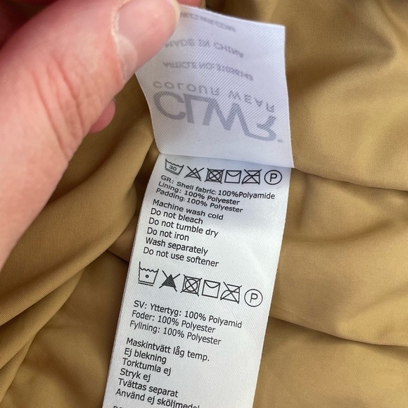 CLWR COLOURWEAR Youth 12-14 Winter Jacket Red Navy Colorblock Waterproof - Picture 12 of 16